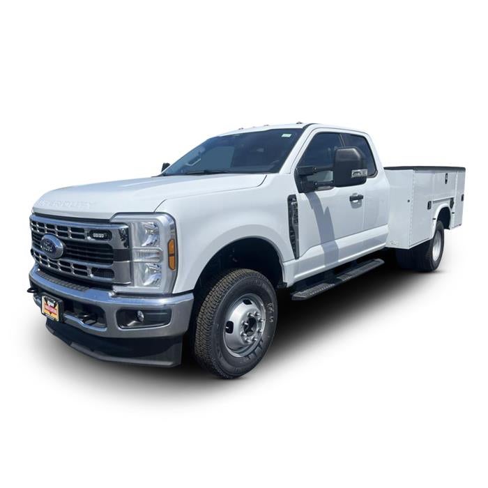 2026 Ford F-350 XL in Oxford White — front three-quarter view