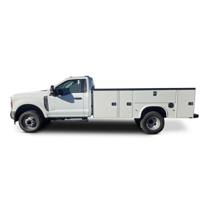 2025 Ford F-350 XL in Oxford White — front three-quarter view