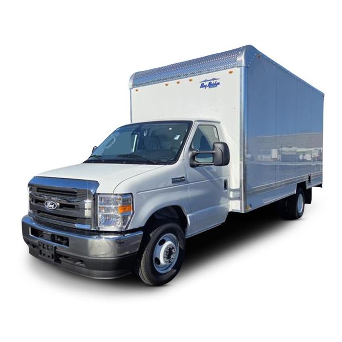 2027 Ford E-350 Standard in Oxford White — front three-quarter view